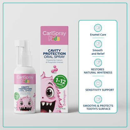 CariSpray Kids cavity protection spray bubblegum flavor